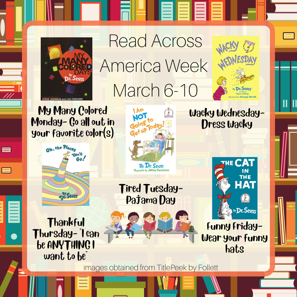 PreK - 5th Grade | Read Across America Week