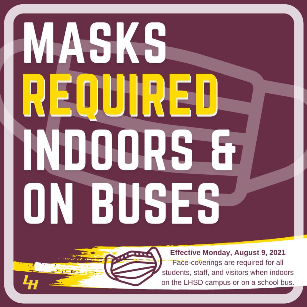 Masks Required Indoors and on School Buses