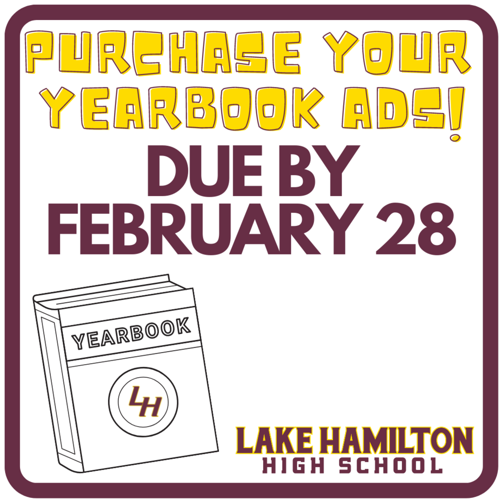 LHHS Yearbook Ads Lake Hamilton High School