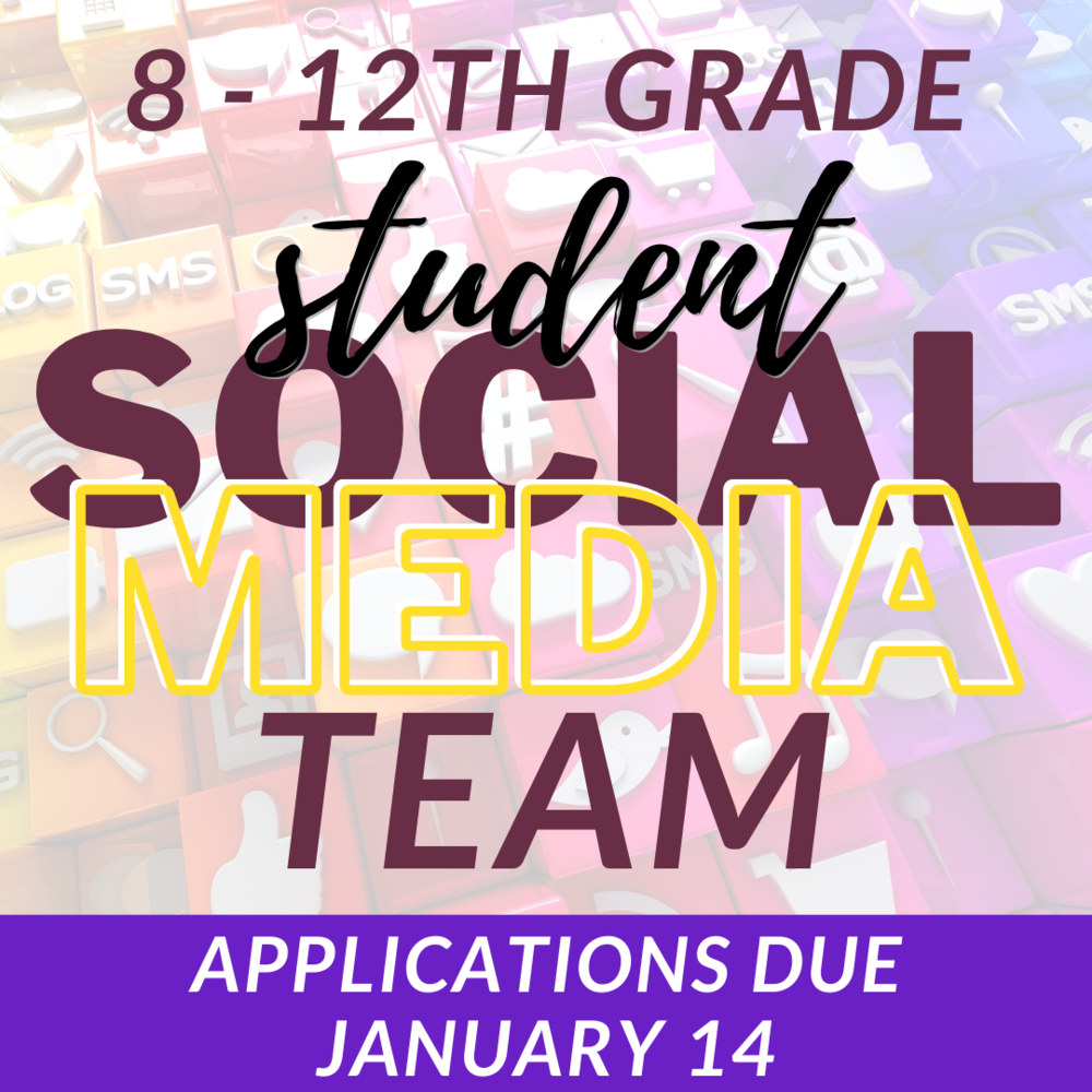Student Social Media Team Applications