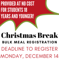 Christmas Break Bulk Meal Registration