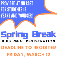 Spring Break Bulk Meal Registration