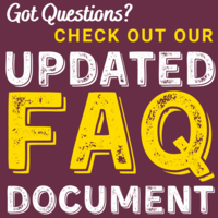 Check out our updated FAQ's