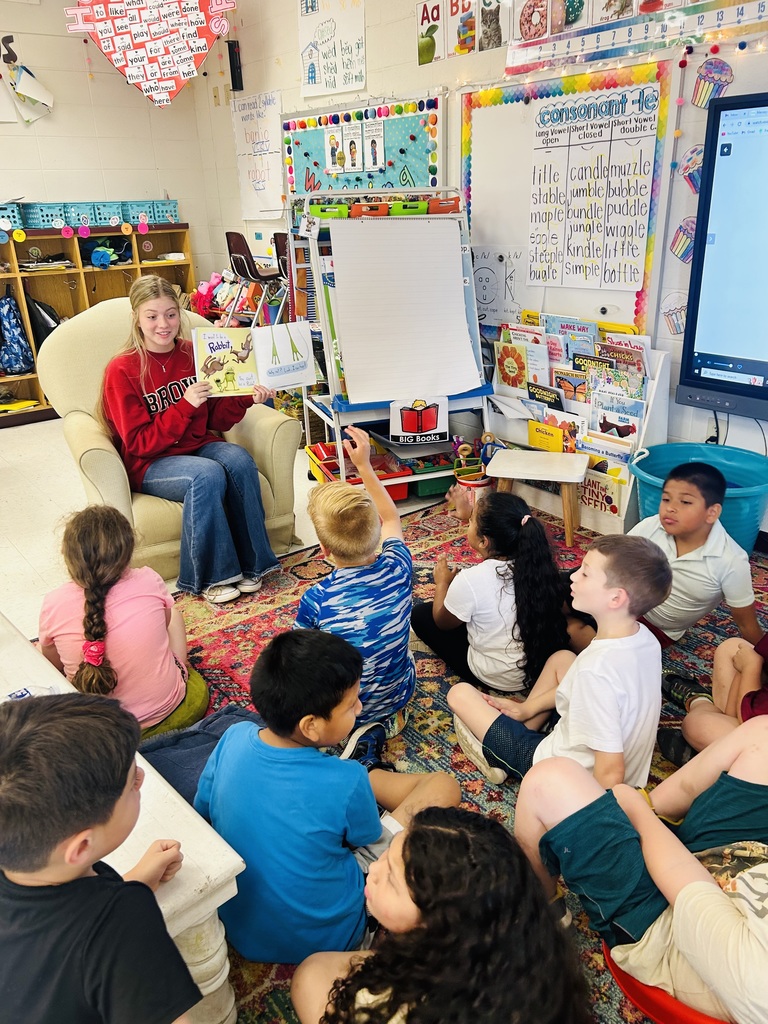 students being read to